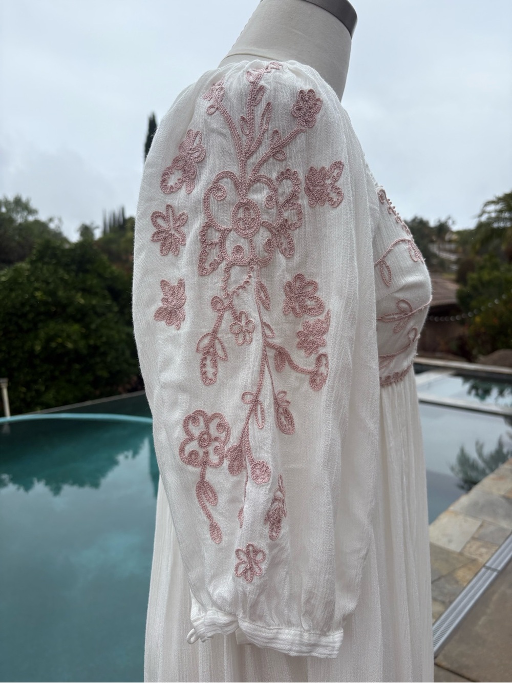Free People Wedgewood Maxi dress size S in Ivory NWT B261 - Picture 6 of 11